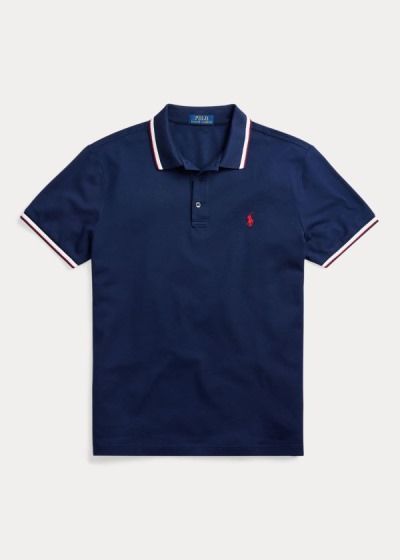 Men's Polo Ralph Lauren Custom Slim Stretch Mesh Polos | 069475RCJ